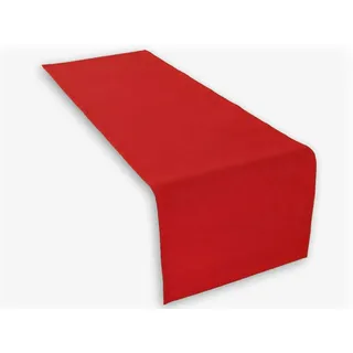 Hochwertiger Tischläufer aus Baumwolle. Tischtuch, Tischdecke. Große Auswahl an Farben. (Rot)