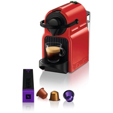 Bild Nespresso Inissia rot, Kaffeemaschine, Espressokocher mit Pads, kompakt, automatisch, Druck 19 bar, YY1531FD 1200 W 700 ml