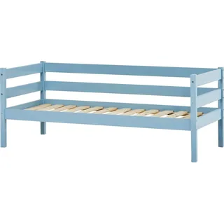 Jugendbett ECO Comfort 70 x 160 cm Kiefer massiv blau