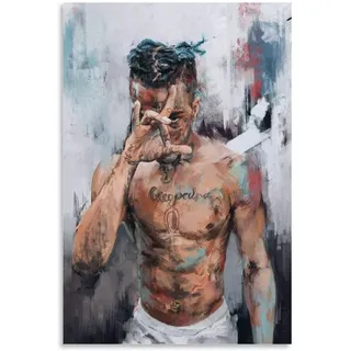 DONGH XXXTentacion Poster, dekoratives Gemälde, Leinwand, Wandkunst, Wohnzimmer, Poster, Schlafzimmer, 60 x 90 cm