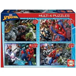 Educa Multi 4 Spider-Man 50-80-100-150 Pieces 3D Puzzle