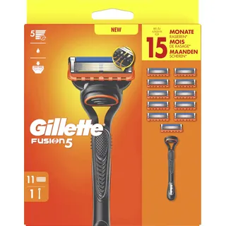 Gillette Fusion5 Rasierer + 11 Ersatzklingen
