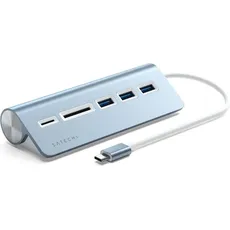 Bild von Type-C Aluminum USB Hub & Card Reader - USB Hub, Blau