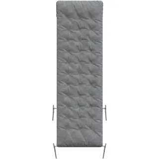 vidaXL Sonnenliegen-Auflage Grau 160x50x10 cm Wildleder-Optik - Grau