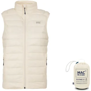 Mac in a Sac Damen Alpine Womens Down Gilet Daunenweste, Ivory, 8