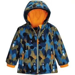 KILLTEC first instinct by killtec Kinder Skijacke/Funktionsjacke mit Kapuze und Schneefang FISW 29 MNS SKI JCKT, dunkel ozean, 86, 42138-000