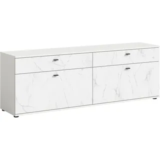Home Affaire Lowboard »CALCOLO, Breite 180cm, 2 Schubkästen, 2 Klappen, 2 Fächer« TV-Möbel, TV-Schrank, TV-Lowboard, Mediaboard, Wohnmöbel,