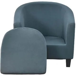 JUNLEBUYI Sesselschoner Sesselüberwurf Mit Elastisch Stretch Husse, Club Chair Schonbezug Sofabezug 2-teiliger Sesselbezug Sesselhusse Für Clubsessel Loungesessel Cocktailsessel (14#)