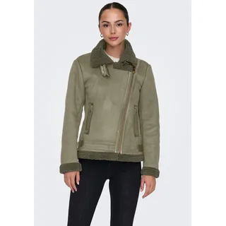 Only Lederimitatjacke »ONLNEWDIANA AVIATOR JACKET CC OTW« ohne Kapuze