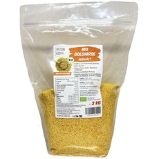 Bio Goldhirse 2 kg aus deutschem Anbau - Glutenfrei, vielseitig verwendbar, 100% Bio Hirse - Reich an Eisen, Kupfer, Magnesium und Mangan