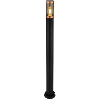 GLOBO Außenleuchte Edelstahl 110,0 cm 1x E27 schwarz