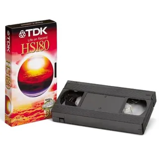 TDK VHS Videokassette HS-180 (180 Minuten Laufzeit) 1 Stück