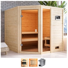 Bild von Sauna »Tally«, 9-kW-Ofen mit ext. Steuerung, beige