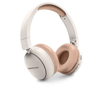 Energy Sistem Radio Color Bluetooth-Kopfhörer mit FM-Radio (100% recycelter Kunststoff, MP3-Player und Micro-SD-Player, Bluetooth-Technologie), cremefarben