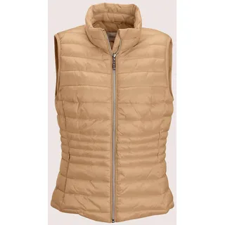 MADELEINE Kurzweste "Steppweste Verkürzte Steppweste für Damen" Steppweste, beige