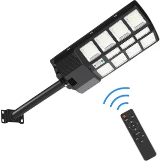 Jopassy 3X 400W Straßenlaterne Wandleuchte Solar mit Bewegungsmelder Straßenlampe LED - Schwarz
