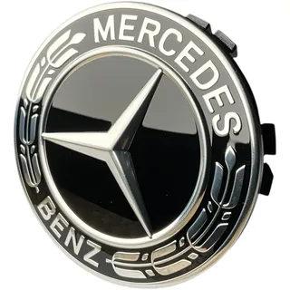 Mercedes-Benz Collection Radnabenabdeckung | Stern Mit Lorbeerkranz | Schwarz