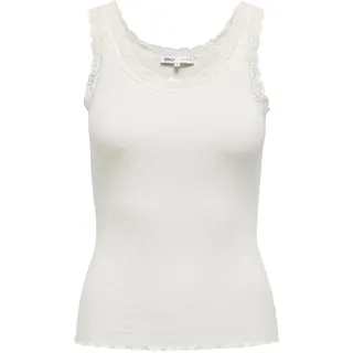 Only Onlsara Sharai Lace Tank Top Weiß M