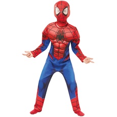 Bild von Rubie's Rubie 's 640841l Spiderman Marvel Spider-Man Deluxe Kind Kostüm, Jungen, groß, Multi-colored, Blau-rot