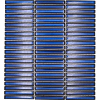 Keramikmosaik Stäbchen kobalt glänzend Fliesenspiegel 24-CG51_f 10Mosaikplatten