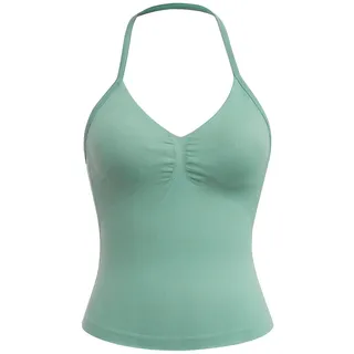 Sporttop YEAZ "Top SCENE", Kinder, Gr. XS, grün, Obermaterial: 90% Polyamid PA. 10% Elasthan EL., Tops Sporttop