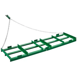 Vevor Schleppegge, 1830x500x100 mm, Wiesenschleppe mit verstellbaren Stangen und 183 cm Kette, Rasentraktor, Feldegge für Geländefahrzeuge, UTVs, Traktoren, Rasenmäher, Schleppwerkzeug für den Hof