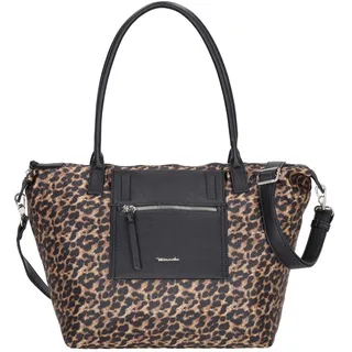 TAMARIS Schultertasche Fabrizia Cityshopper L Black / Brown