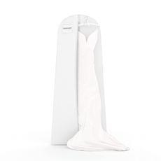 Hangerworld Kleidersack für Brautkleider 183cm Weiß Kleiderhülle