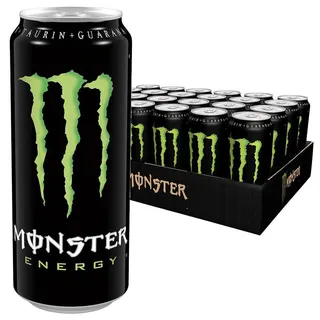 Monster Energy Drink Erfrischungsgetränk mit Koffein 500ml 24er Pack