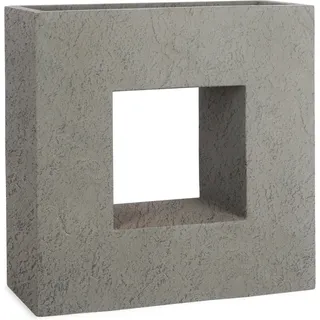 Pflanzwerk Hochbeet Pflanzkübel Vista Premium Frostbeständig Lava 66 cm Grau
