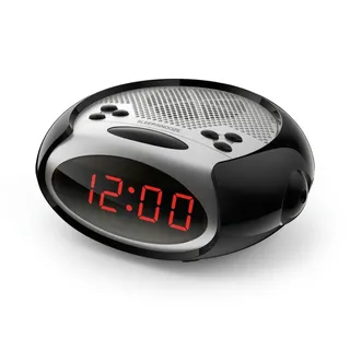 Funkwecker Wecker Digital LED Radio Fm LED Snooze Nachttisch USB 12CM AS-08098