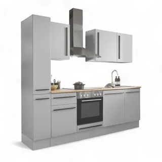 Stella Trading Winkelküche L-Form 250 cm grau