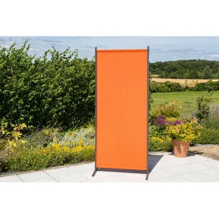 Merxx Garten-Paravent 1200 x 188 cm Silber/Rot Textil