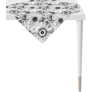 APELT Mitteldecke 1700 Summergarden 88 x 88 cm Grau/Schwarz/Weiß