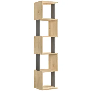 Decortie Bücherregal Piri 35 x 161 x 30 cm Eiche