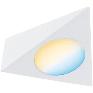Paulmann 99959 LED Möbelleuchte Clever Connect Spot Trigo Tunable White 12V incl. 1x2,1 Watt dimmbar Schrankleuchte Weiß matt Schranklicht Metall Küchenlampe 2700-6500K