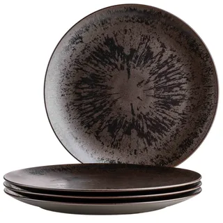 Mäser Platzteller 4er Set 38 cm Braun/Bronze