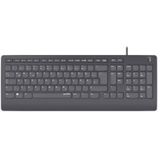 Bild HI-GENIC Antibacterial Keyboard, schwarz, USB, DE (SL-640009-BK)