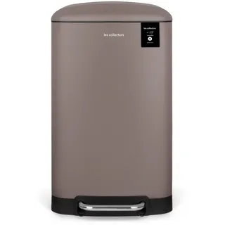 Les Collectors Küchen-Tretabfalleimer Edelstahl N°719 30 l Taupe