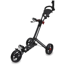Longridge EZE GLIDE Smart Fold 3 Rad Golf Trolley - Schwarz