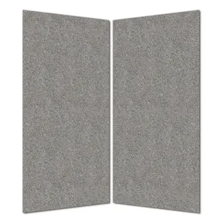 Wallario selbstklebende Duschrückwand 160 x 180 cm mit Motiv Muster grauer Marmor Optik -Granit - marmoriert - Wandverkleidung mit Hochglanzlaminat in Glasoptik