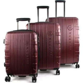 bugatti Galatea Hard-Top Case Trolley 3er Set Red rot 77cm - Rot