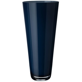 Villeroy und Boch Verso Große Vase Midnight Sky, 38 cm, Glas, Blau