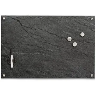 Zeller Present Memoboard , Anthrazit , Glas , 60x40x1.6 cm , Büromöbel, Bürobedarf, Sonstiger Bürobedarf