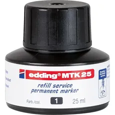 Bild MTK25 Permanentmarker Tintenflasche schwarz