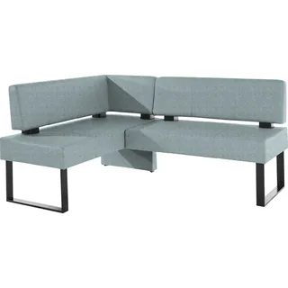 OTTO home Home affaire Eckbank "Oliver mit Metallgestell, Küchenbank«, verschiedene Bezüge Cord Esszimmerbank OTTOs Choice, hellblau (fantasy 8214), schwarz),