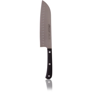 Arcos Europa - Santoku Messer - NITRUM Edelstahl 180 mm - HandGriff POM Farbe Schwarz