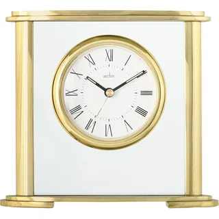Acctim Tischuhr, Quarz, Kaminuhr, Metall, Gold, Einheitsgröße