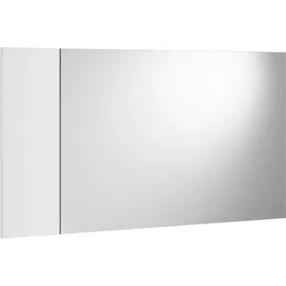 Spiegel Dbartesagh, dekorativer Eingangsspiegel, Wandeinrichtungsgegenstand mit Seitenprofil, 100 % Italy, 110 x 3 x 60 cm, Weiß - Weiß