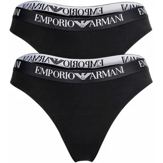 Emporio Armani Tanga 2 St. Schwarz XL